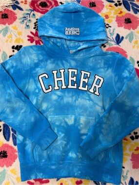 Cheer Shoppe Blue Tie-Dye Hoodie